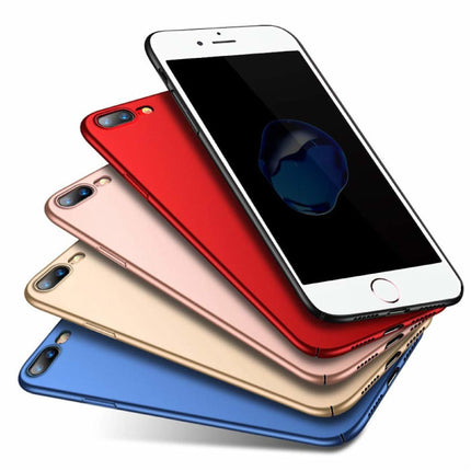 iPhone 8 Ultra Dun Hoesje - Hard Matte Case Cover Zwart 