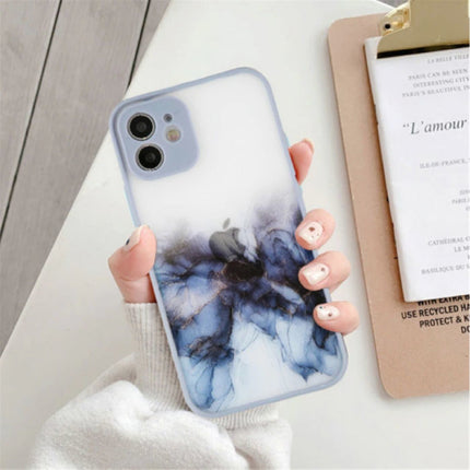 iPhone 11 Pro Bumper Hoesje met Print - Case Cover Silicone TPU Anti-Shock Blauw