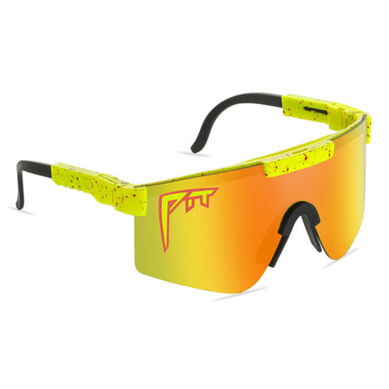 Gepolariseerde Zonnebril - Fiets Ski Sport Bril Shades UV400 Geel
