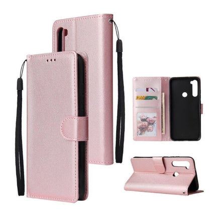 Xiaomi Redmi Note 6 Leren Flip Case Portefeuille - PU Leer Wallet Cover Cas Hoesje Roze