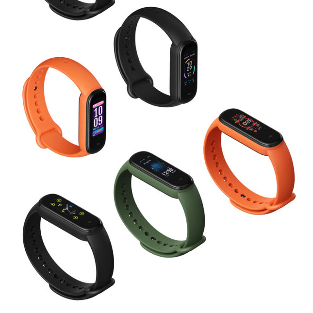 Band 5 Smartwatch -  Fitness Sport Activity Tracker Silica Gel Horloge Band iOS Android Oranje