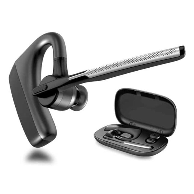 K18 Draadloze Business Headset - Handsfree Oordopje One Click Control TWS Oortje Bluetooth 5.0 Oortelefoon Zwart