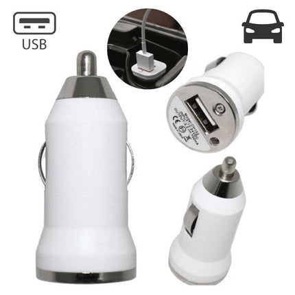 10-Pack iPhone/iPad/iPod AAA+ Autolader USB - Wit - Snel opladen