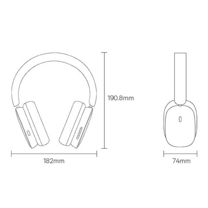 H1 Hybrid Draadloze Koptelefoon met Microfoon - Bluetooth 5.2 Wireless Headset Zwart