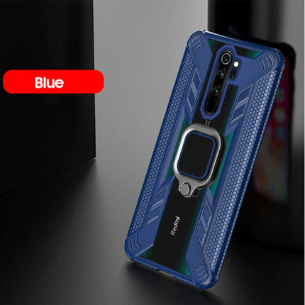 Xiaomi Mi 10 Hoesje  - Magnetisch Shockproof Case Cover Cas TPU Blauw + Kickstand