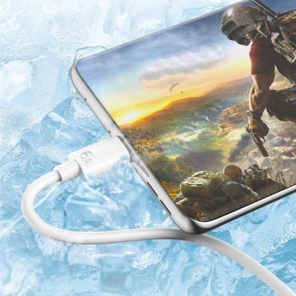 USB-C Oplaadkabel 1 Meter - 6A/66W Snelladen Oplader Data Kabel Wit