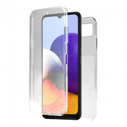 Samsung Galaxy A22 Full Body 360° Hoesje - Volledige Bescherming Transparant TPU Silicone Case + PET Screenprotector