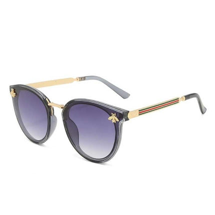 Vintage Zonnebril Bij voor Dames - Gradient Retro Bril Eyewear UV400 Driving Shades Paars