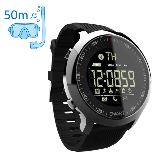 MK18 Waterdichte Sport Smartwatch Fitness Activity Tracker Smartphone Horloge iOS Android iPhone Samsung Huawei Zwart