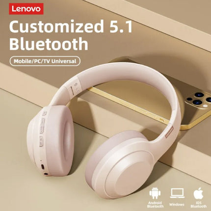ThinkPlus TH10 Draadloze Koptelefoon met Microfoon - Bluetooth 5.0 Headset Zwart