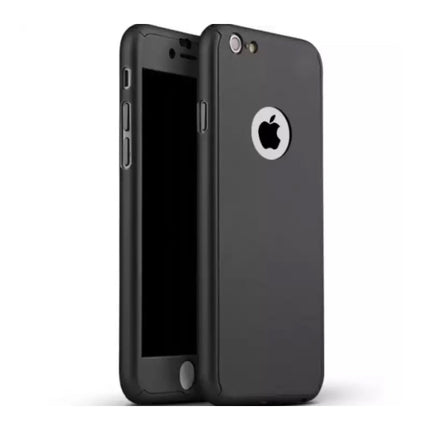 iPhone 8 Plus Full Body 360°  Full Cover Hoesje + Screenprotector Zwart
