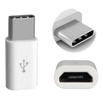 Micro-USB naar USB-C Adapter Converter - High Speed - Zwart