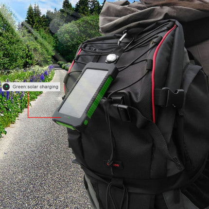  Solar Charger 30.000mAh Externe Powerbank Zonnepaneel Noodaccu Batterij Oplader Zon Groen
