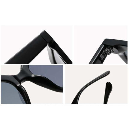 Vintage Zonnebril voor Dames - Retro Bril Eyewear UV400 Driving Shades Zwart