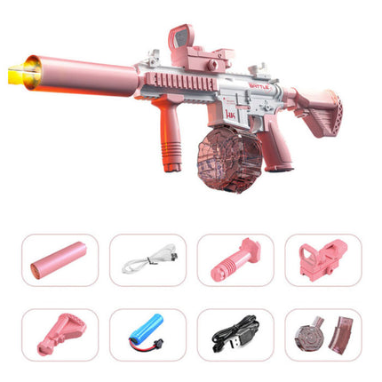 Elektrisch Waterpistool met Reservoir - M4 Model Water Speelgoed Pistool Geweer Roze