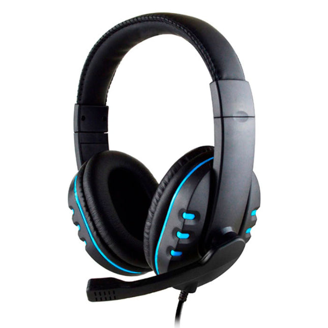 Wired  Gaming Koptelefoon Headset Headphones Over Ear met Microfoon Blauw 