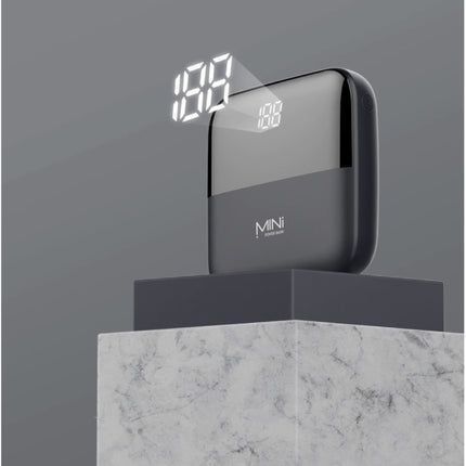 Dual 2x USB Poort Mini Powerbank 10.000mAh - LED Display Externe Noodaccu Batterij Oplader Charger Roze