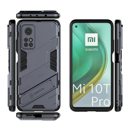 Xiaomi Mi 11 Pro Hoesje met Kickstand - Shockproof Armor Case Cover TPU Grijs