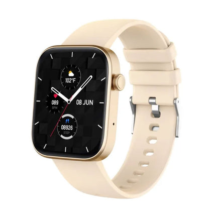 P71 Smartwatch - Siliconen Bandje - Fitness Sport Activity Tracker Horloge Goud