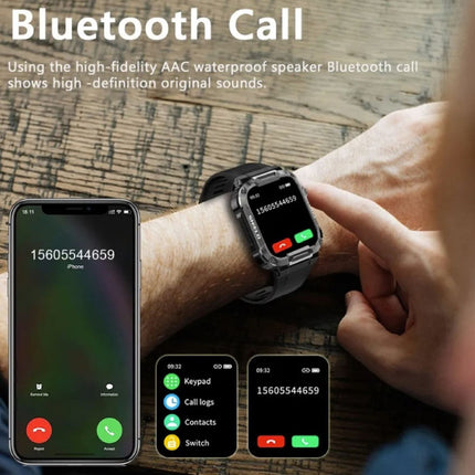 MK66 Outdoor Smartwatch - 1.85" Display - Activity Tracker Horloge Groen