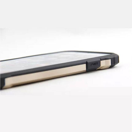 iPhone 8 Plus - Gold Plated Armor Case Cover Cas Silicone TPU Hoesje Goud