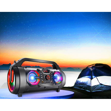 T16 Draadloze Speaker met RGB - 30W Luidspreker Wireless Bluetooth 5.0 Soundbar Box Goud