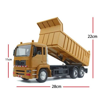 RC Vrachtwagen met Afstandsbediening - Bestuurbaar Speelgoed Machine Dump Wagen Radiografisch Metaallegering 