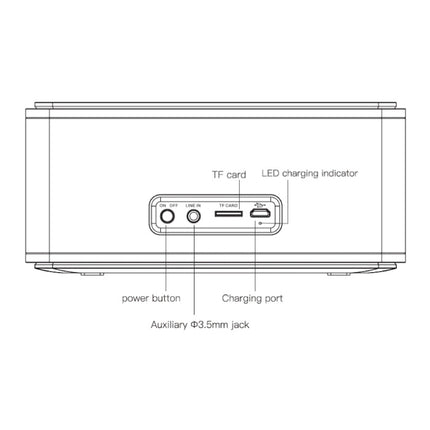 Bluetooth 4.0 Soundbox Draadloze Luidspreker Externe Wireless Speaker Wit