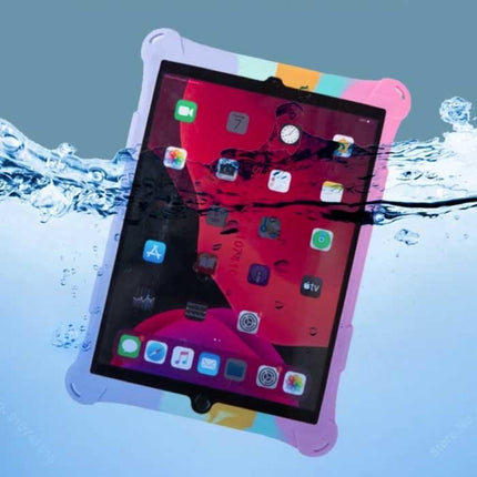 Pop It Hoesje voor iPad Air 5 met Kickstand - Bubble Cover Case Regenboog
