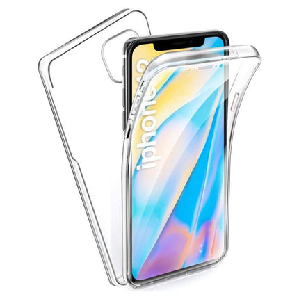 iPhone 12 Mini Full Body 360° Transparant TPU Silicone Hoesje + PET Screenprotector