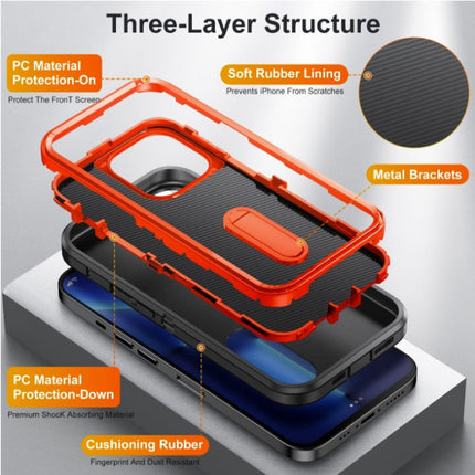 iPhone 7 Plus Armor Hoesje met Kickstand - Shockproof Cover Case Roze