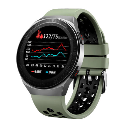 MT-3 Smartwatch met Luidspreker en Hartslagmonitor -  Fitness Sport Activity Tracker Silica Gel Bandje Horloge iOS Android Groen