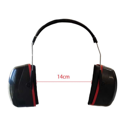 Geluidswerende Veiligheidsoorkappen Earmuffs - 28dB NRR / Geluid Isolatie / Verstelbaar / Drop-Proof Behuizing  - Rood