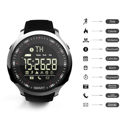 MK18 Waterdichte Sport Smartwatch Fitness Activity Tracker Smartphone Horloge iOS Android iPhone Samsung Huawei Zwart