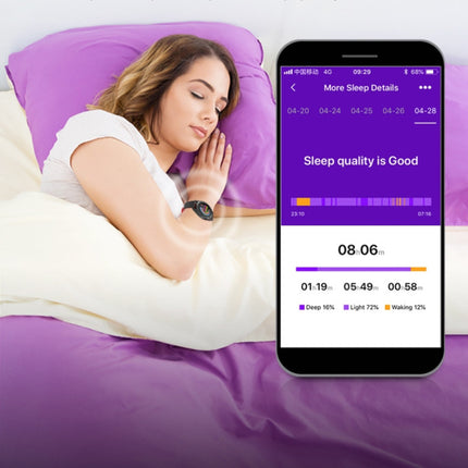 Sports Smartwatch Fitness Sport Activity Tracker Smartphone Horloge iOS Android iPhone Samsung Huawei Paars