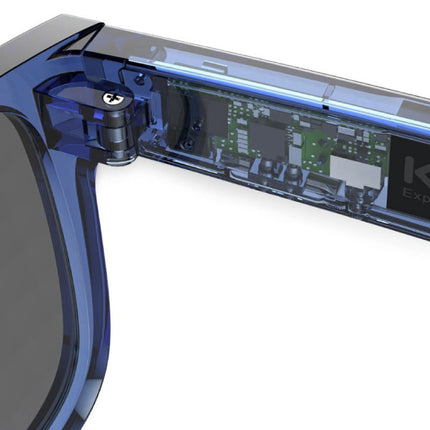 Meta V1 Bluetooth Zonnebril met Ingebouwde Oortjes - Open Ear Hoofdtelefoon TWS - Zwart