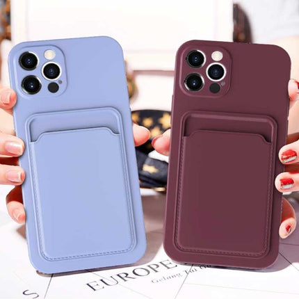 iPhone 13 Kaarthouder Hoesje - Wallet Card Slot Cover Zwart