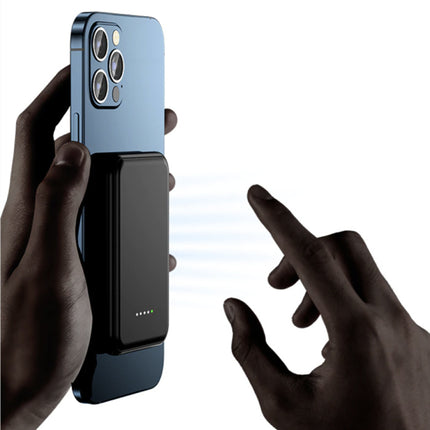 10.000mAh Mini Magnetische Qi Powerbank voor Mobiele Telefoons - PD Poort Draadloos Noodaccu Batterij Accu Roze