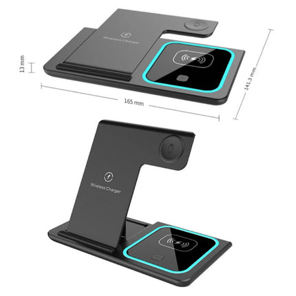 3 in 1 Oplaadstation - Compatibel met Apple iPhone / iWatch / AirPods -  Charging Dock 30W Draadloze Oplader - Wit