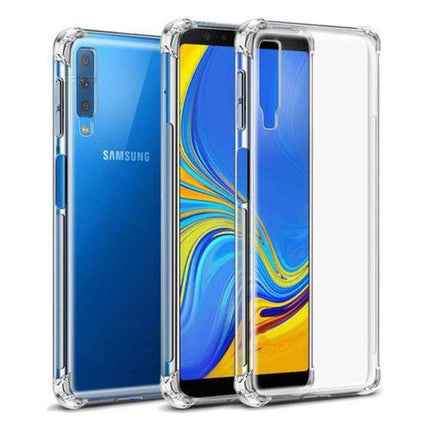 Samsung Galaxy A7 2018 Transparant Bumper Hoesje - Clear Case Cover Silicone TPU Anti-Shock