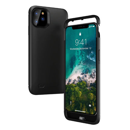 iPhone 11 Pro Max Powercase 6200mAh Powerbank Hoesje Oplader Batterij Cover Case Zwart