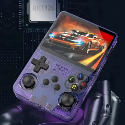 R36S Retro Video Game Console - 128GB Opslagruimte - 3,5 Inch IPS Display - Mini Draagbare Gamepad - Linux Systeem - Blauw