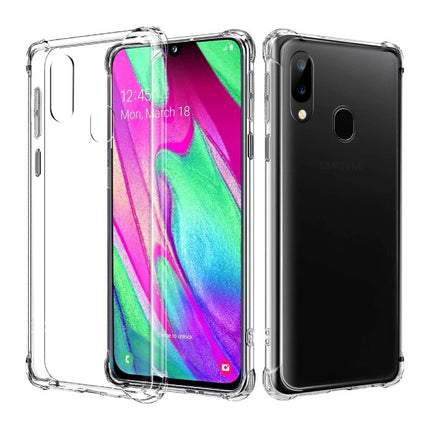 Samsung Galaxy A40 Transparant Bumper Hoesje - Clear Case Cover Silicone TPU Anti-Shock