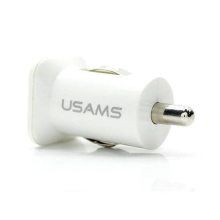 USAMS Dual Autolader/Carcharger 5V - 3.1A Wit