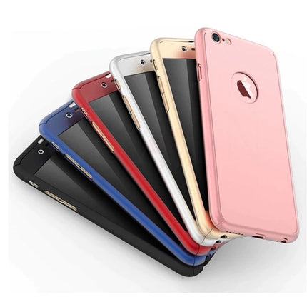 iPhone 6S Plus 360°  Full Cover - Full Body Case Hoesje + Screenprotector Groen