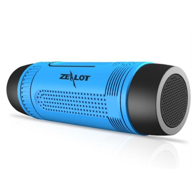 S1 Draadloze Luidspreker met Zaklamp voor Fiets - Soundbar Wireless Bluetooth 5.0 Speaker Box Blauw