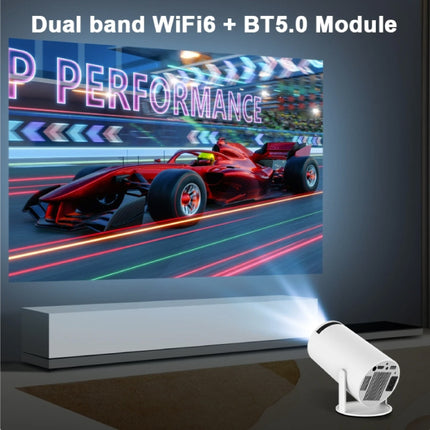 HY300 Draagbare Projector - 200 ANSI Lumen - Android 11 Beamer Home Media Speler Wit