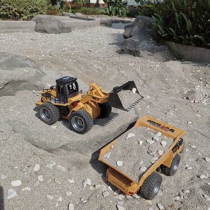 RC Graafmachine Tractor met Afstandsbediening - Bestuurbaar Speelgoed Machine op 1:18 Schaal Radiografisch Metaallegering