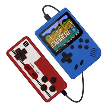 400 in 1 Retro Video Game Console met P2 Gamepad - Mini Draagbaar - Blauw