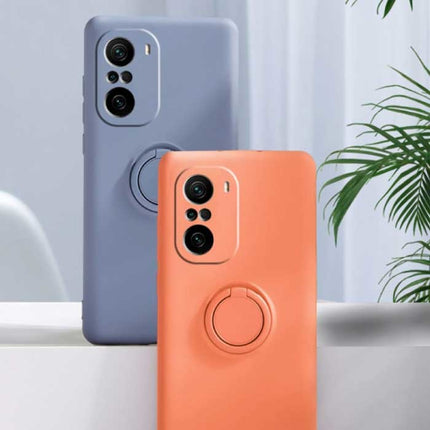 Xiaomi Redmi Note 11 Pro Hoesje met Ring Kickstand en Magneet - Schokbestendig Cover Case Groen
